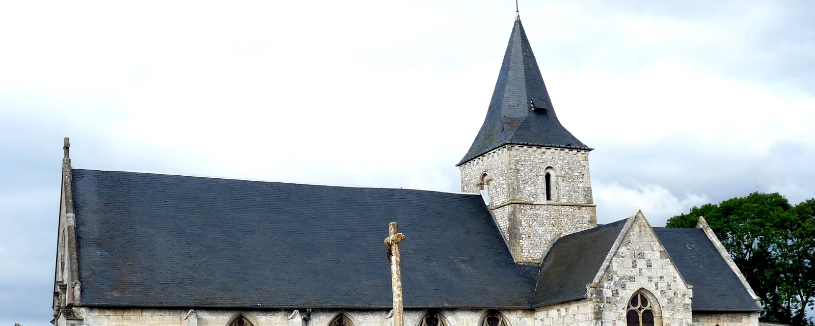 Vue de Saint-Aubin-de-Crétot, Seine-Maritime