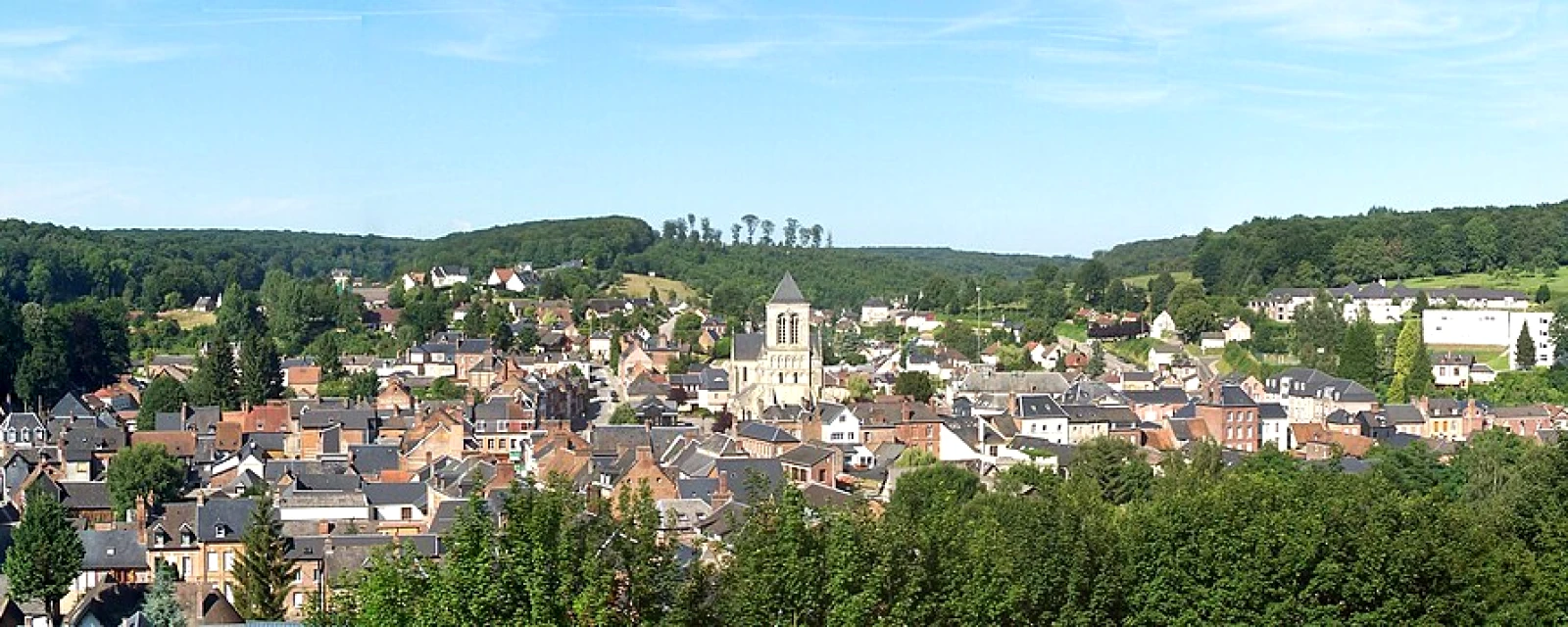 Vue de Saint-Saëns, Seine-Maritime