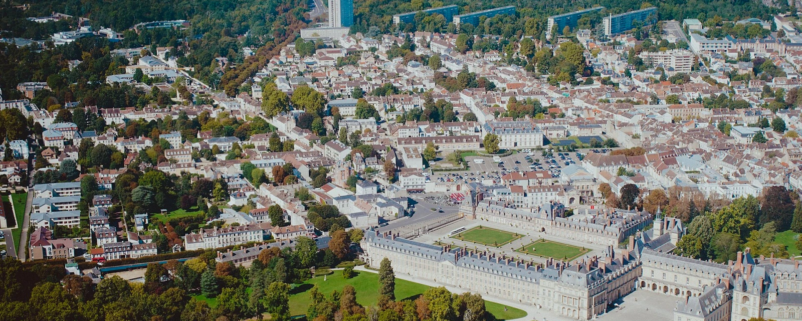 Vue de Fontainebleau, Seine-et-Marne