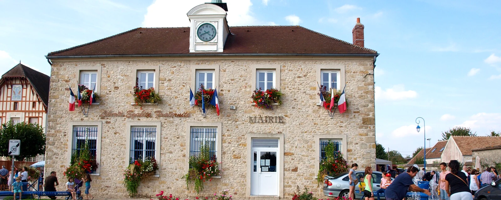 Vue de La Grande-Paroisse, Seine-et-Marne