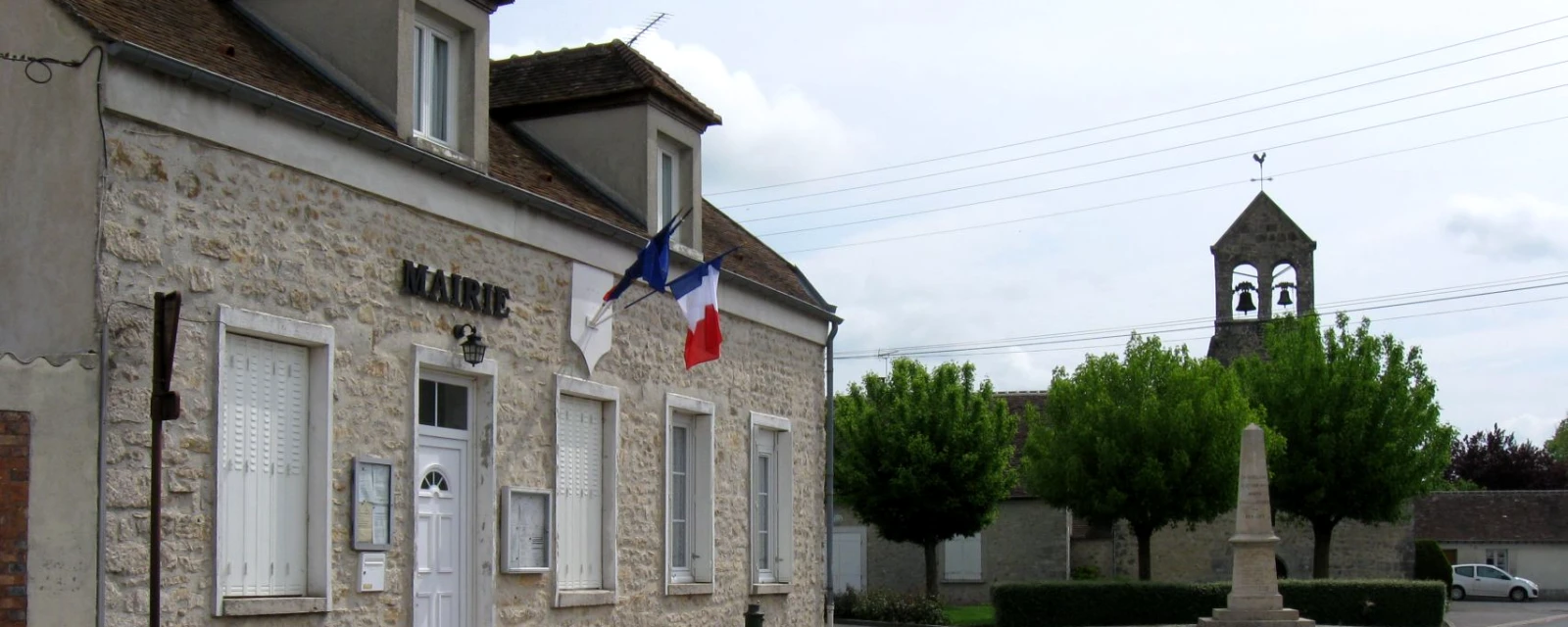 Vue de La Madeleine-sur-Loing, Seine-et-Marne