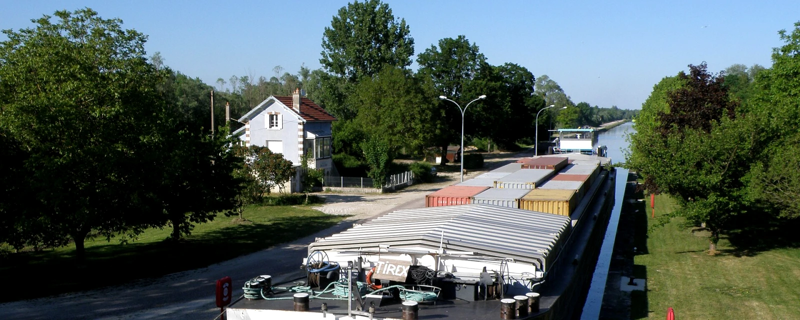 Vue de Melz-sur-Seine, Seine-et-Marne
