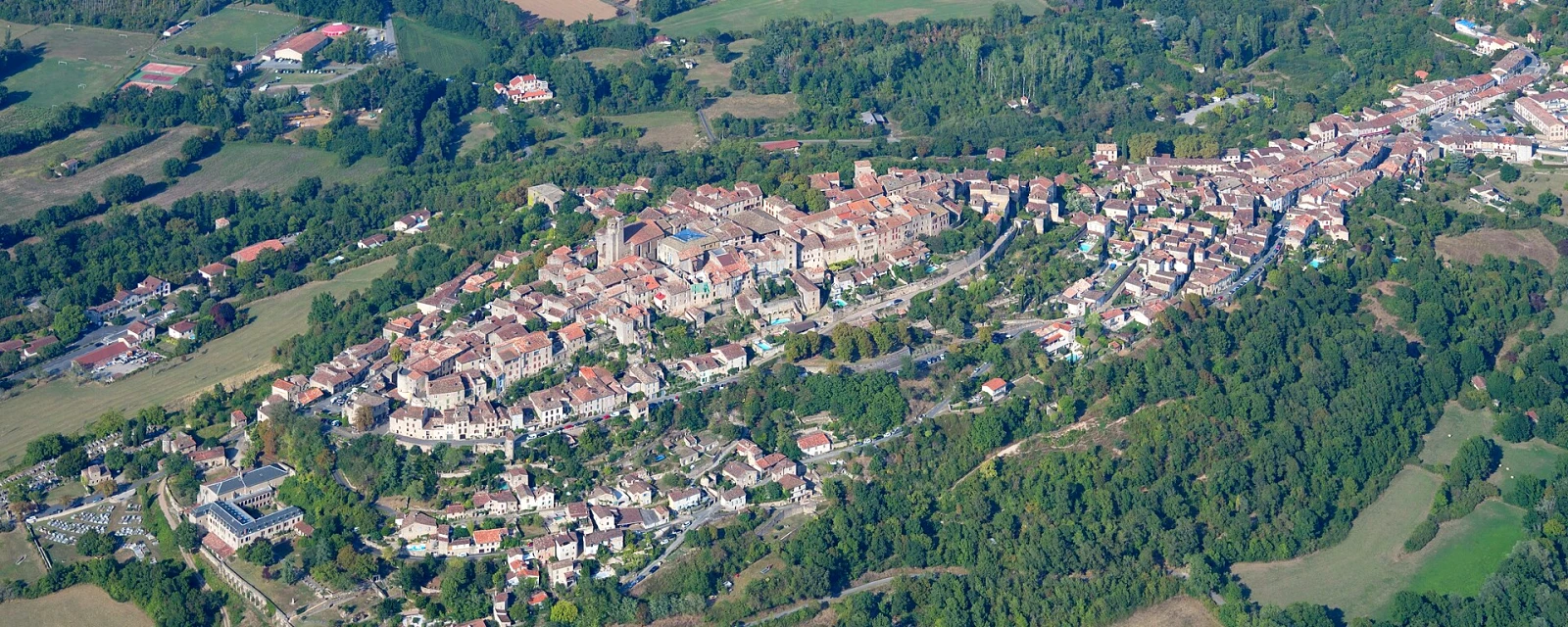 Vue de Cordes-sur-Ciel, Tarn