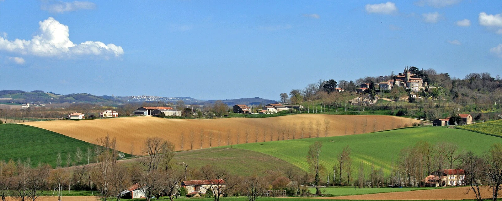 Vue de Cuq-Toulza, Tarn