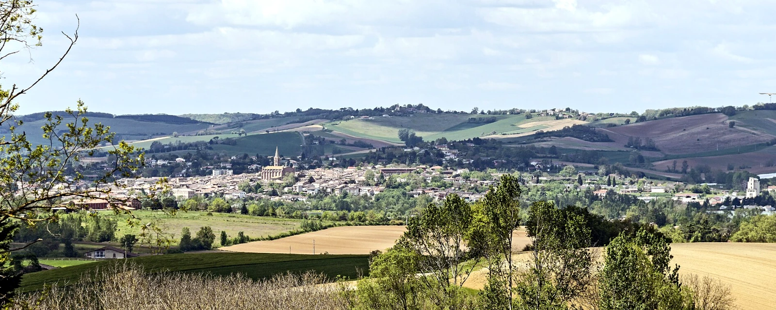 Vue de Beaumont-de-Lomagne, Tarn-et-Garonne