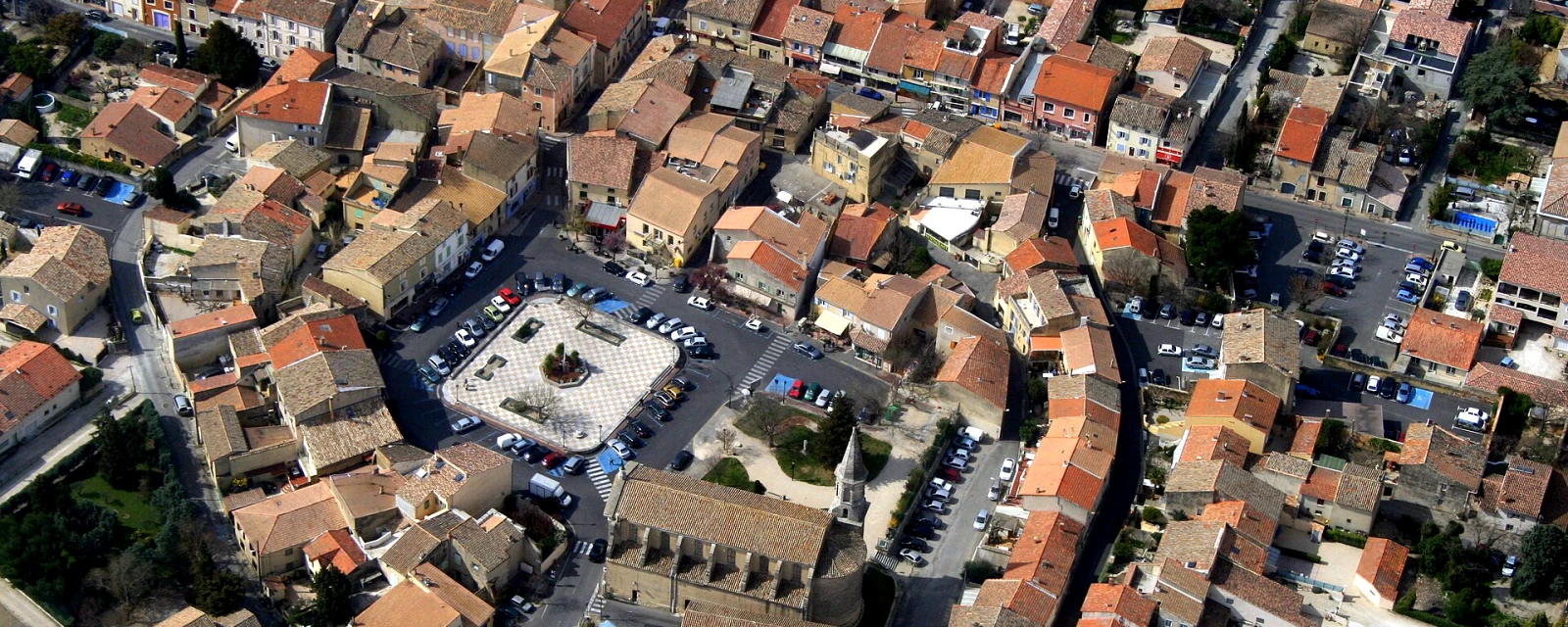 Vue de Morières-lès-Avignon, Vaucluse