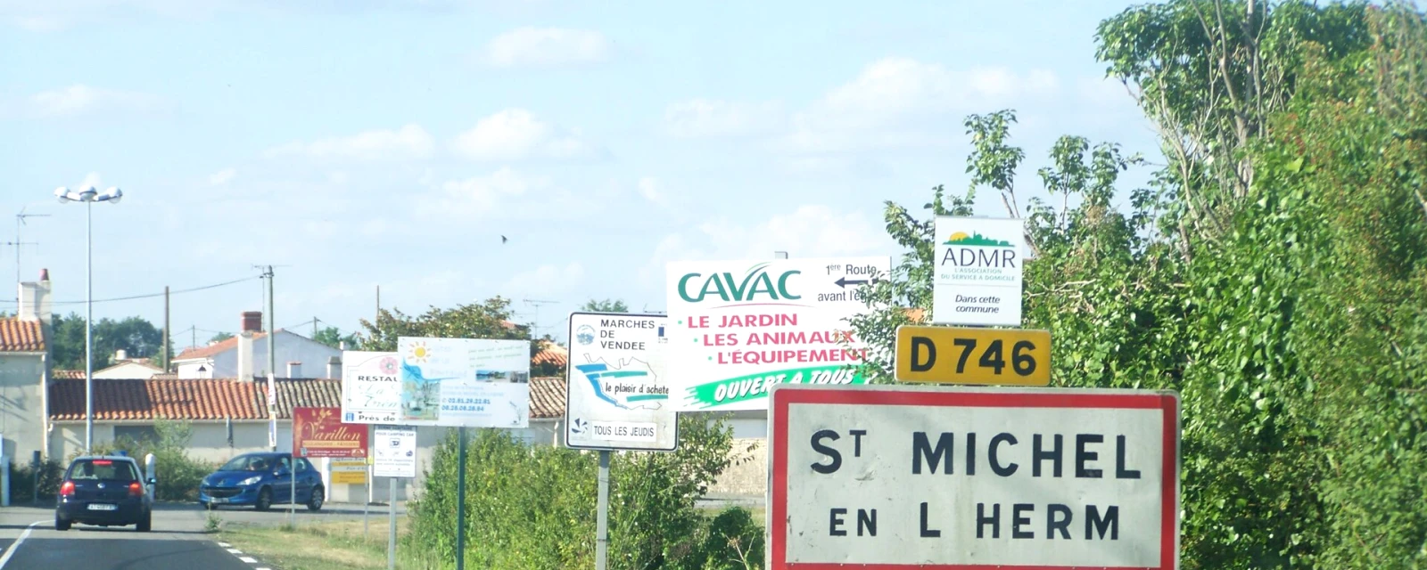 Vue de Saint-Michel-en-l'Herm, Vendée