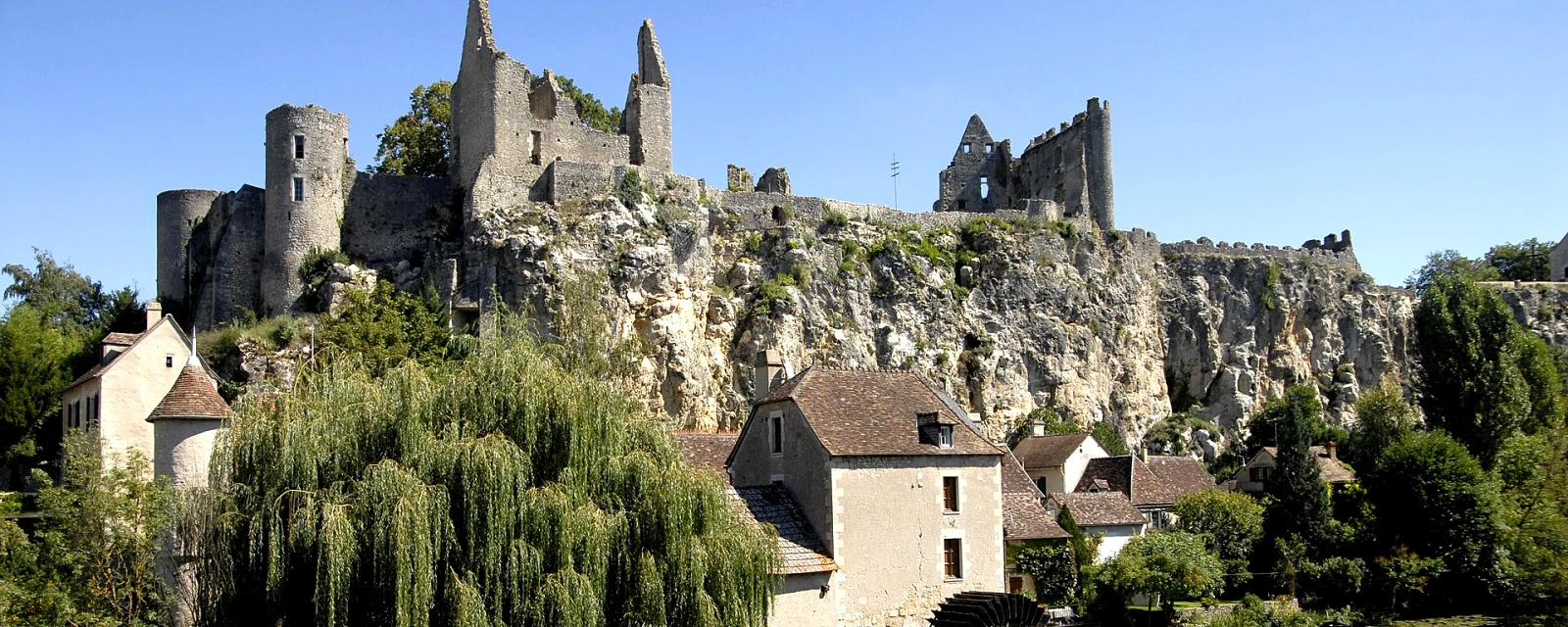 Vue de Angles-sur-l'Anglin, Vienne