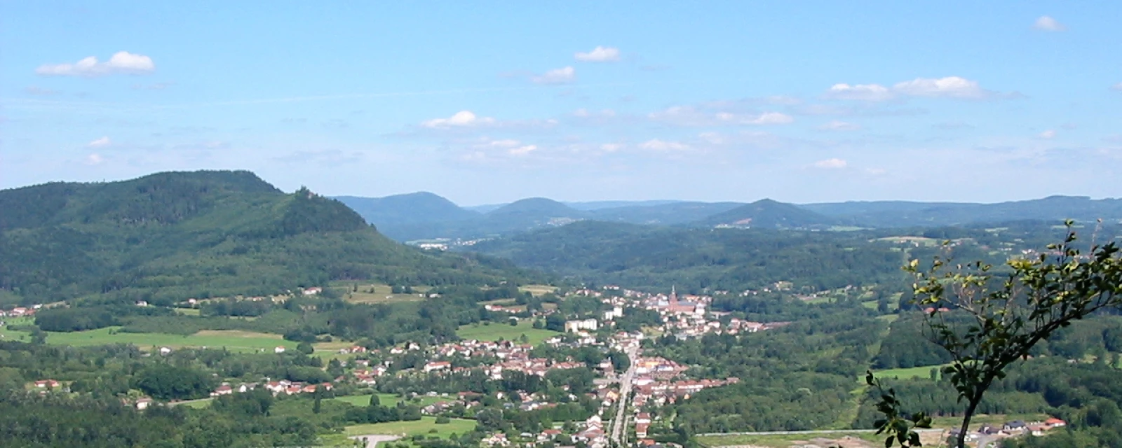 Vue de Moyenmoutier, Vosges