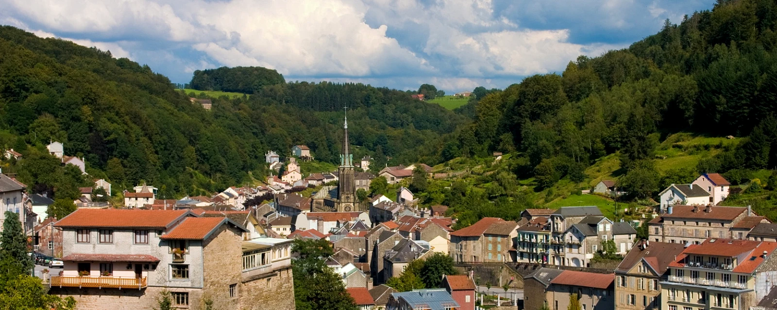 Vue de Plombières-les-Bains, Vosges