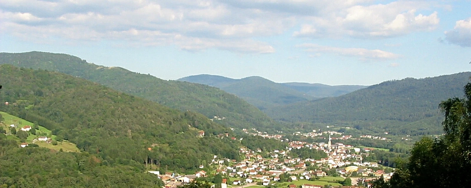 Vue de Saulxures-sur-Moselotte, Vosges