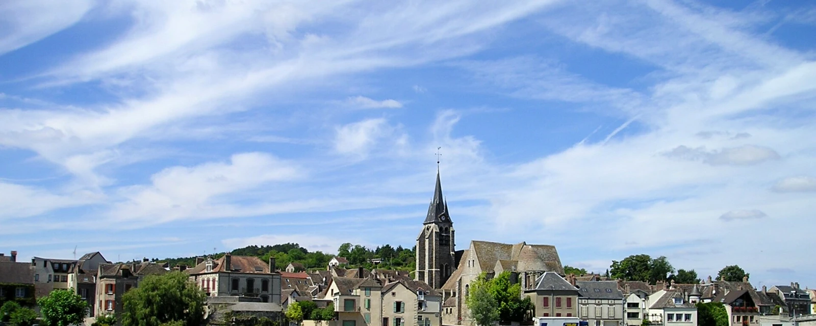 Vue de Pont-sur-Yonne, Yonne