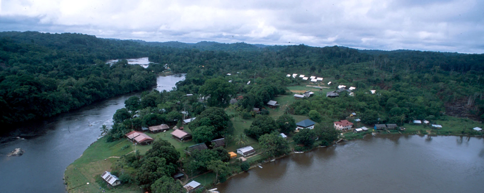 Vue de Camopi, Guyane