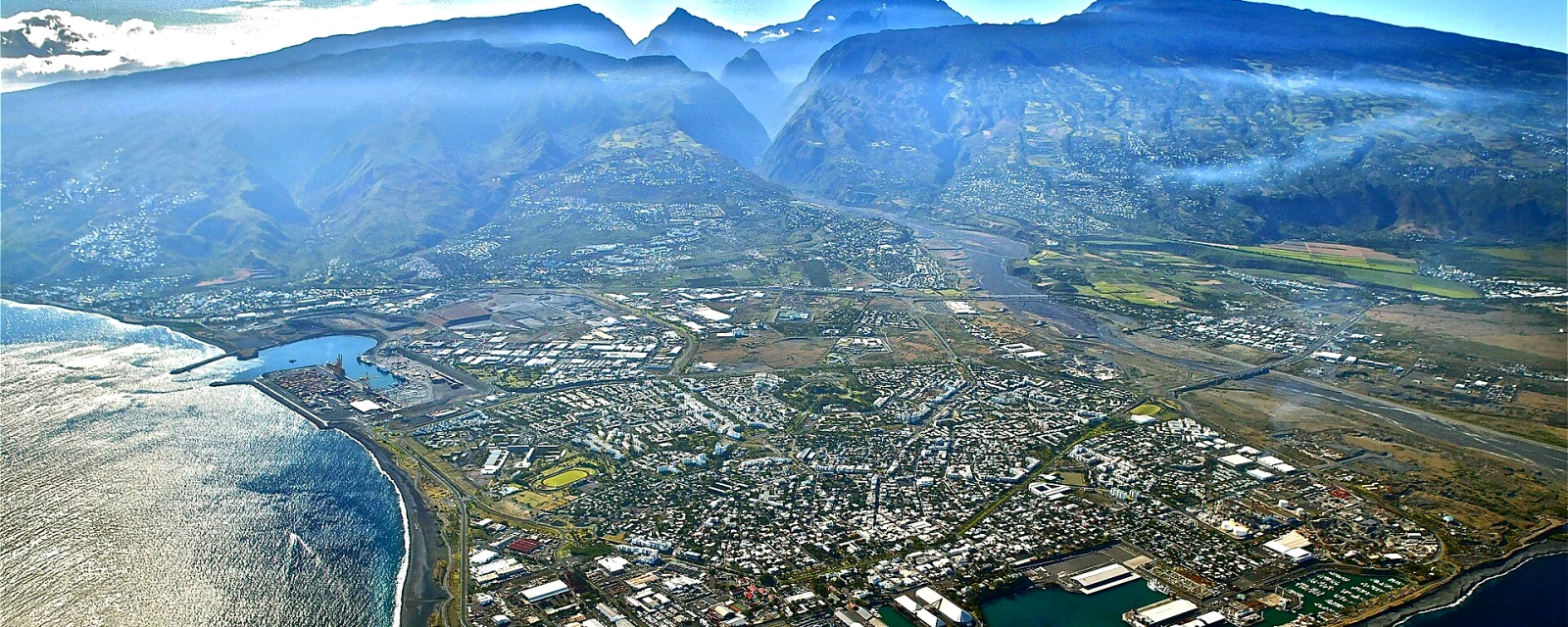 Vue de Le Port, La Réunion